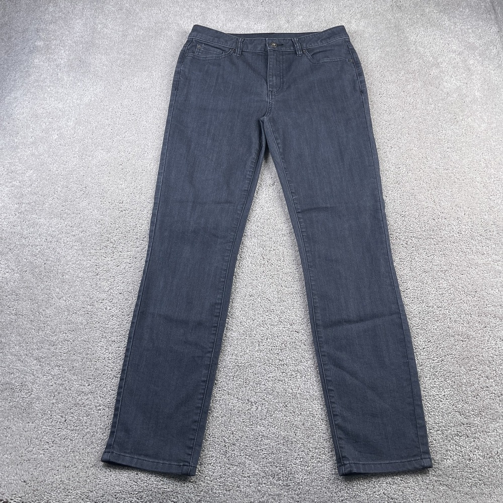 Prana Jeans Womens 8 Short Grey Kayla High Rise Skinny 5 Pocket Stretch Denim‎